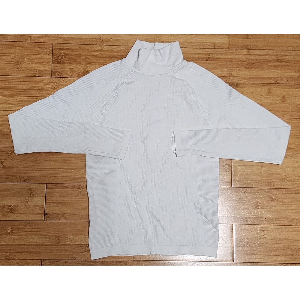 Athleta Flurry Blizzard Seamless Turtleneck White Women Size XS Knit Pullover